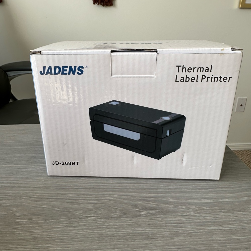 Jadens Thermal Label Printer, brand new, black with white accents